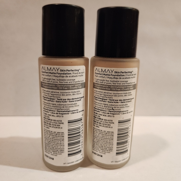 Lot of 2 Almay Skin Perfecting Comfort Matte Liquid Foundation 100 Cool Ivory - Picture 4 of 4